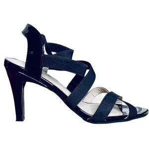 NWOT Black Strappy 3.5” High Heels 9